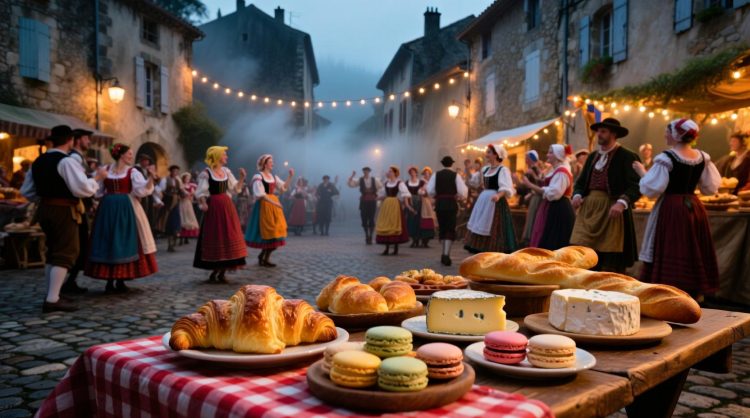 Image réaliste Traditions & Folklore Français Fêtes Régionales, Légendes Urbaines et Secrets Gastronomiques