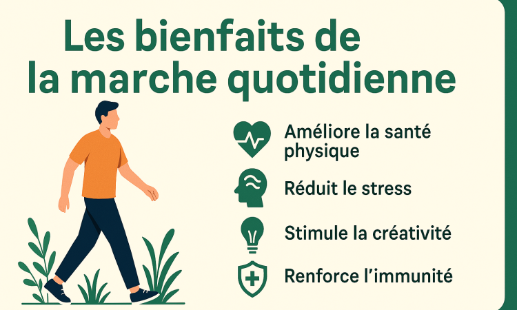 Les bienfaits de la marche quotidienne un remède simple et puissant pour le corps et l’esprit