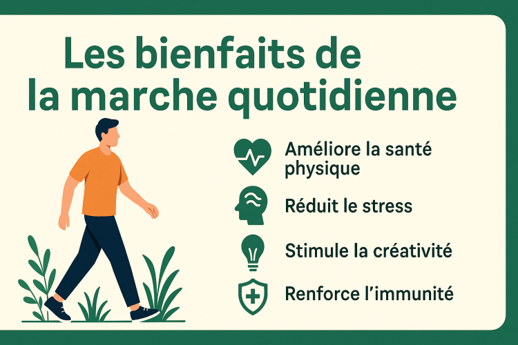 Les bienfaits de la marche quotidienne un remède simple et puissant pour le corps et l’esprit