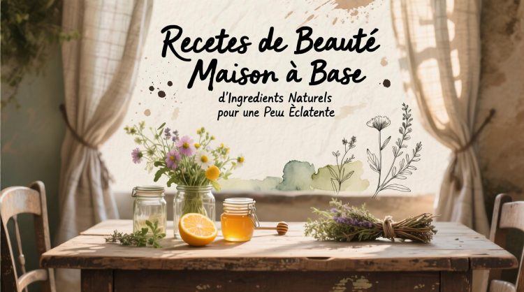 Recettes de Beauté Maison à Base d'Ingrédients Naturels pour une Peau Éclatante