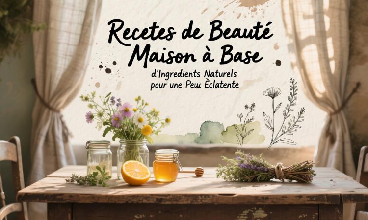 Recettes de Beauté Maison à Base d'Ingrédients Naturels pour une Peau Éclatante
