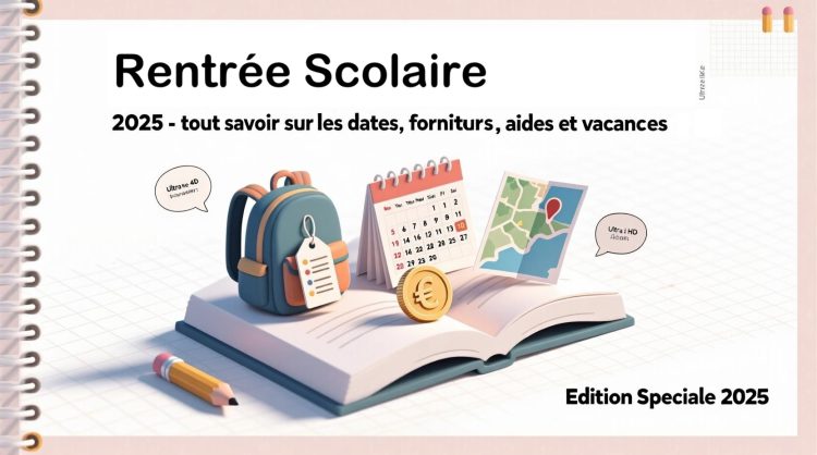 Rentrée scolaire 2025 - tout savoir sur les dates, fournitures, aides et vacances