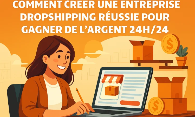 Comment Créer une Entreprise Dropshipping Réussie pour Gagner de l'Argent 24h/24