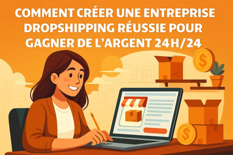 Comment Créer une Entreprise Dropshipping Réussie pour Gagner de l'Argent 24h/24