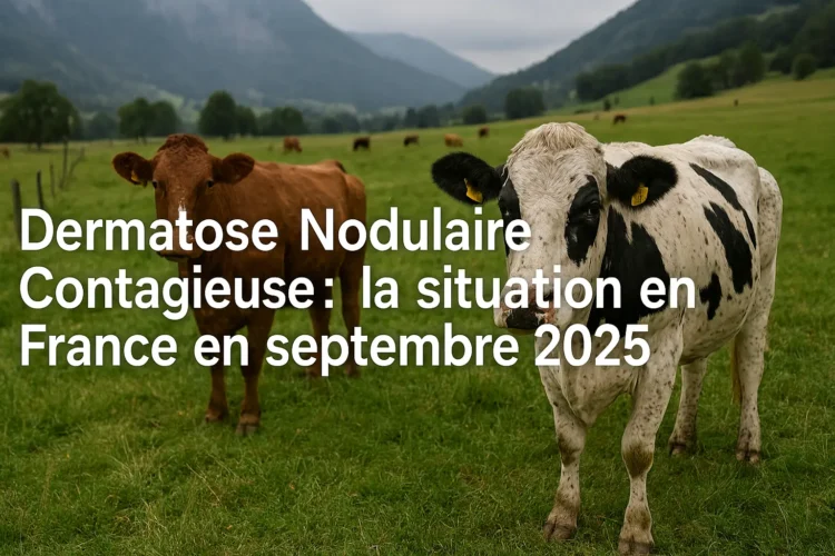 Dermatose Nodulaire Contagieuse la situation en France en septembre 2025