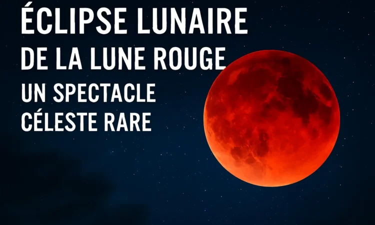 Éclipse lunaire de la lune rouge - Un spectacle céleste rare