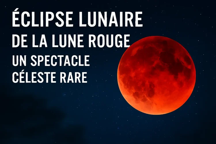 Éclipse lunaire de la lune rouge - Un spectacle céleste rare