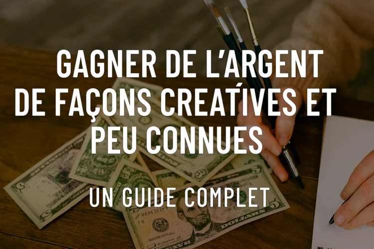 Gagner de l'Argent de Façons Créatives et Peu Connues : Un Guide Complet