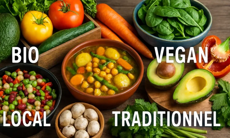 Nouvelles habitudes alimentaires - bio, local, vegan, mais aussi retour aux plats traditionnels