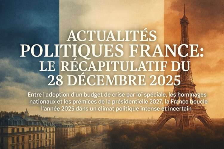 Actualités Politiques France : Le Récapitulatif du 28 Décembre 2025