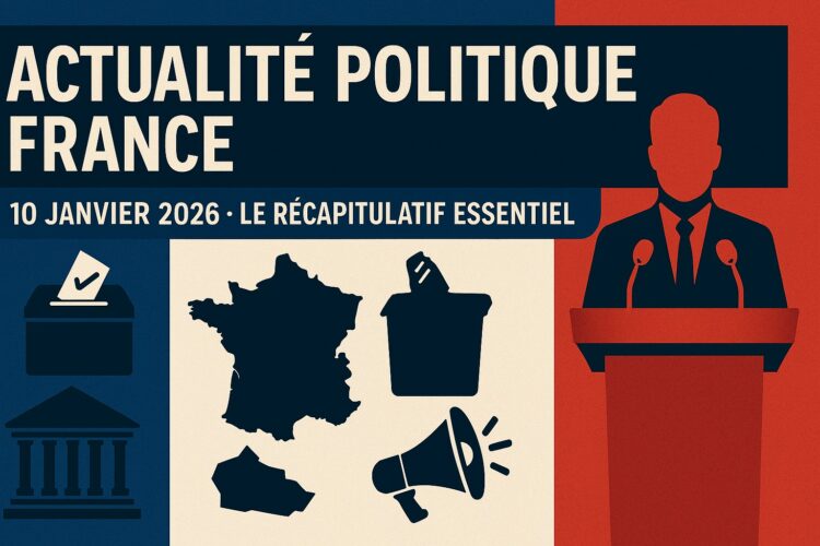 Actualité Politique France - 10 Janvier 2026 : Le Récapitulatif Essentiel