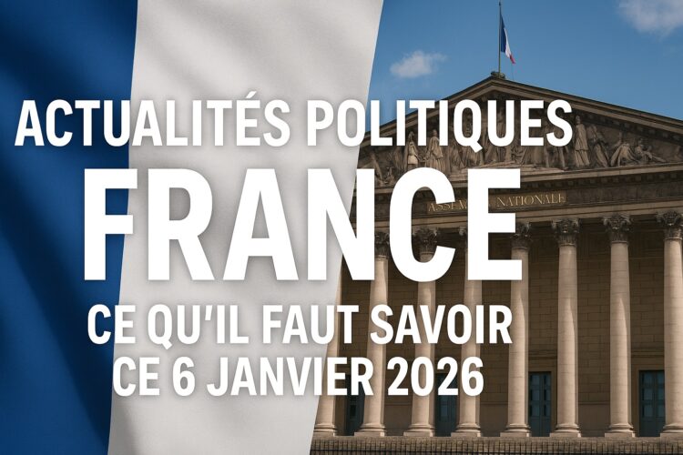Actualités Politiques France : Ce qu'il faut savoir ce 6 janvier 2026
