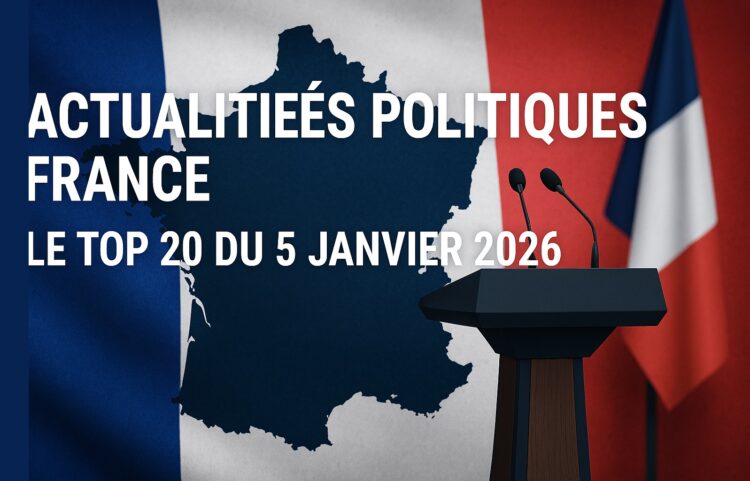 Actualités Politiques France : Le Top 20 du 5 Janvier 2026