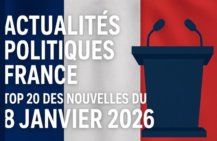 Actualités Politiques France : Top 20 des Nouvelles du 8 Janvier 2026