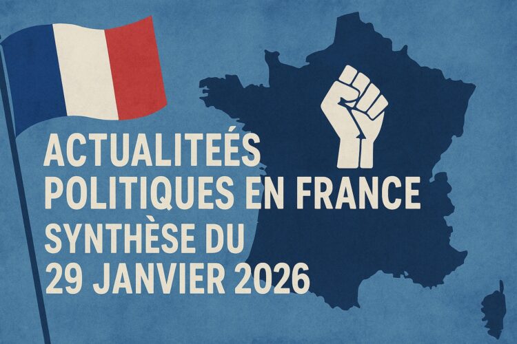 Actualités Politiques en France : Synthèse du 29 Janvier 2026