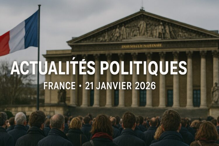 Flash Politique : Les 20 actualités majeures du 21 janvier 2026 en France