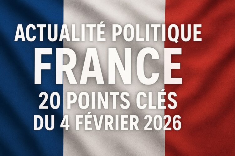 Actualité Politique France - 20 Points Clés du 4 Février 2026