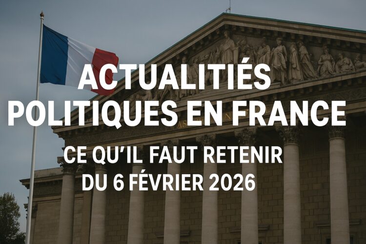 Actualités Politiques en France : Ce qu'il faut retenir du 6 février 2026